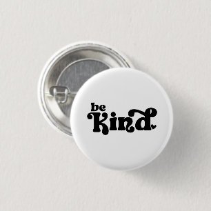 Sei freundlicher Minimalist – Fette schwarze Freun Button