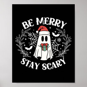 Sei froh, Beängstigend Ghost Funny Halloween Chris Poster
