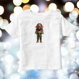 Sei froh über das Weihnachtself-Kleinkind-T-Shirt Kleinkind T-shirt