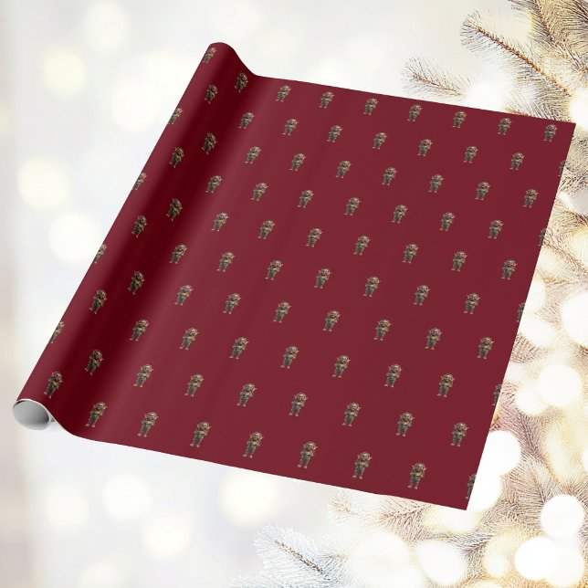 Sei froh über das Weihnachtself-Wrapping Paper Geschenkpapier (Von Creator hochgeladen)