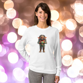 Sei froh über die Weihnachtself-Frauen-T-Shirt T-Shirt