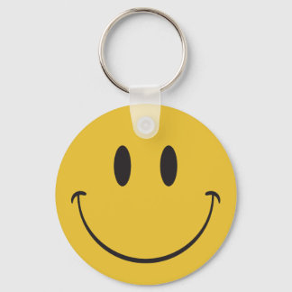 Sei froh, wenn du Emoji lächelst Schlüsselanhänger