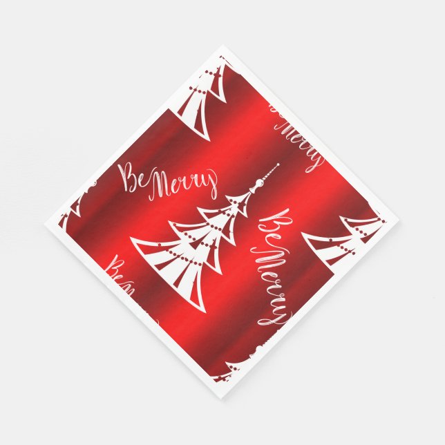 Sei frohe rote Weihnachten Serviette (Ecke)