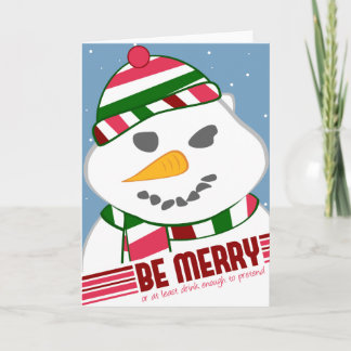 Sei frohe Weihnachtskarte! Feiertagskarte