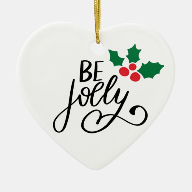 Sei fröhlich keramik ornament (Vorne)