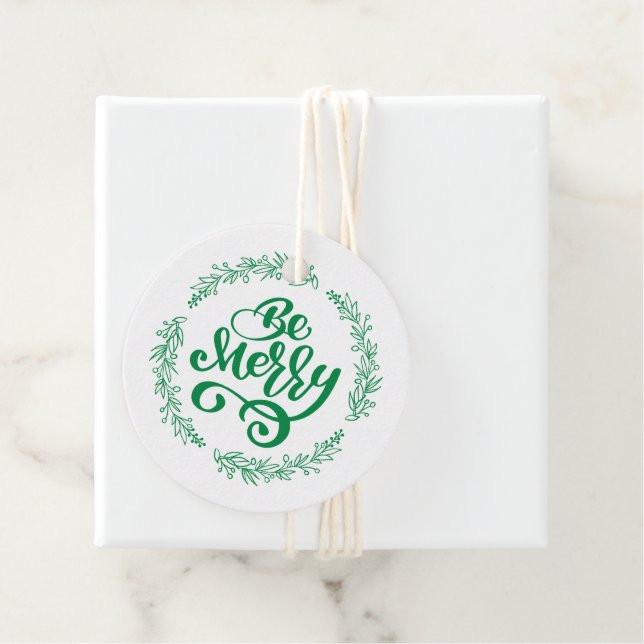 Sei fröhlich | Name hinzufügen Geschenkanhänger (Beispiel)