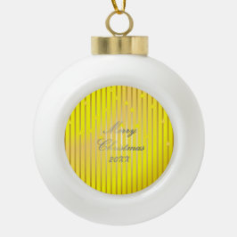 Sei fröhlich und schneebraun Snowflake Ornament