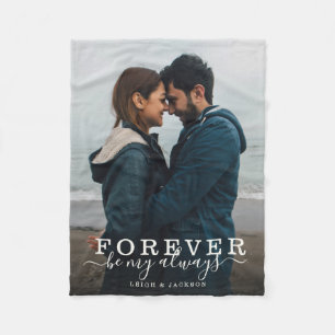 Sei für immer mein immer romantisches Paar Fleecedecke