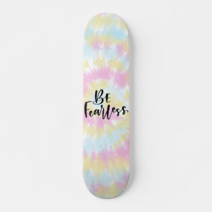 Sei furchtlos farbige Gefärbte Krawatte Skateboard