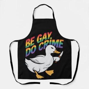 Sei Gay, Mach Verbrechen Lustige Gans Regenbogen S Schürze