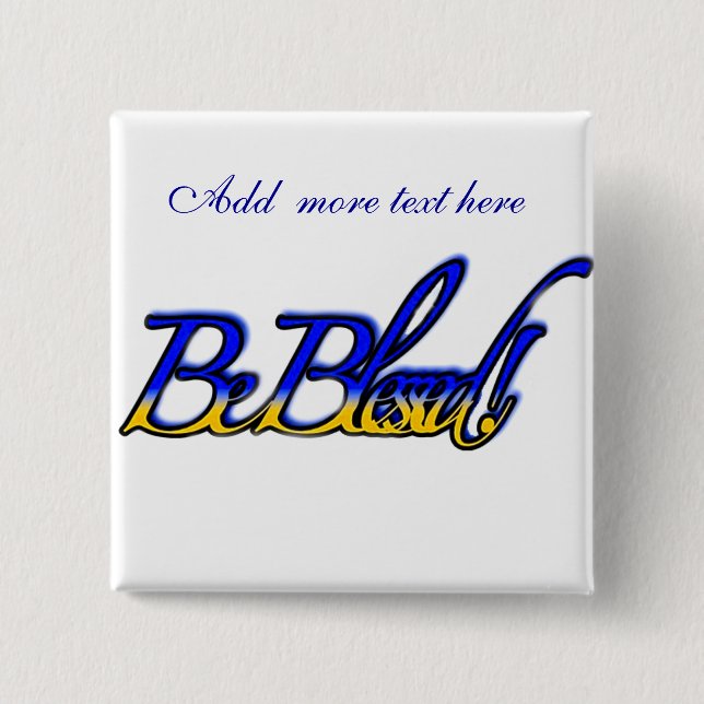 Sei gesegnet!_ button (Vorderseite)