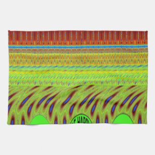 Sei glücklich bunt Polka Dot Motif Geschenk Geschirrtuch