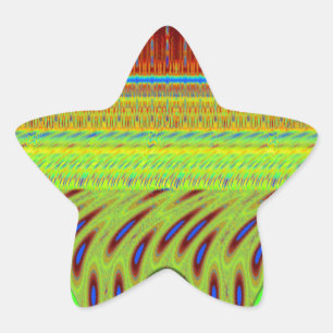 Sei glücklich bunt Polka Dot Motif Geschenk Stern-Aufkleber