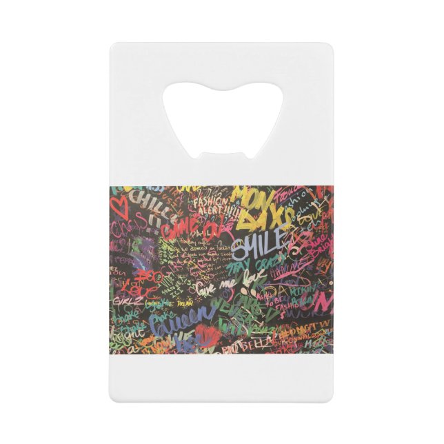 Sei glücklich graffiti geldbeutel flaschenöffner (Vorderseite)