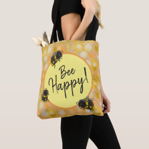 Sei glücklich! Hummeln Tasche