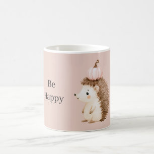 Sei Glücklich Igel Rosa Kürbis Kaffeetasse
