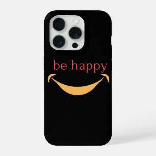 Sei glücklich iphone 15 pro case ästhetisches Läch Hülle