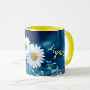 Sei glücklich mit Namen Tasse