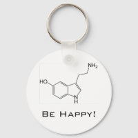 Sei glücklich! Serotonin Schlüsselanhänger