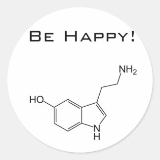 Sei glücklich! Serotonin Sticker