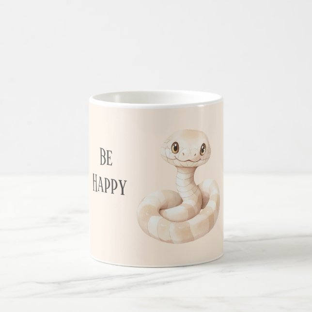 Sei Glückliche Schlange Kaffeetasse (Mittel)