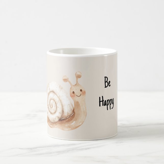 Sei Glückliche Schnecke Kaffeetasse (Mittel)
