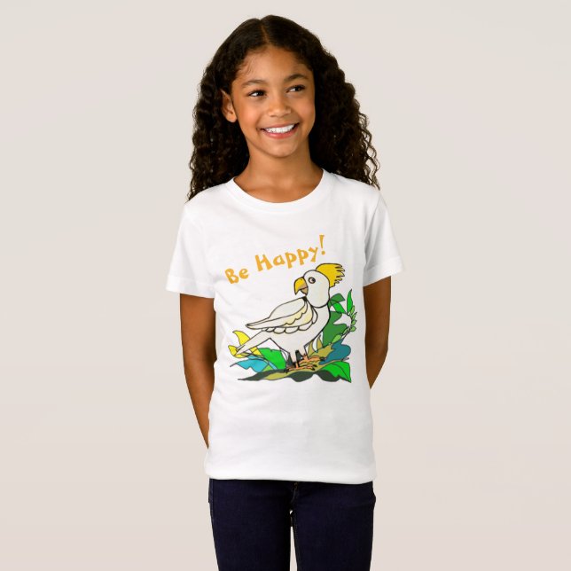 Sei glücklicher Kakadu-T - Shirt (Vorne ganz)