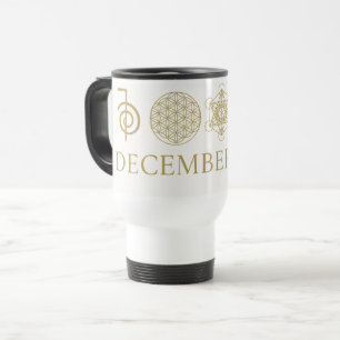 Sei He Ki Reiki Symbol mit floralem Design - Spiri Reisebecher