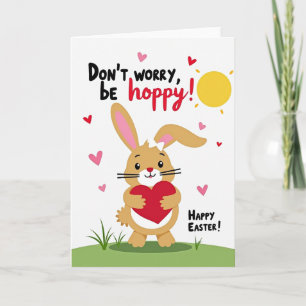 Sei hoppy Frühlingskarte Karte