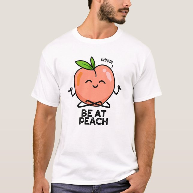 Sei im Peach Funny Fruit Pub T-Shirt (Vorderseite)