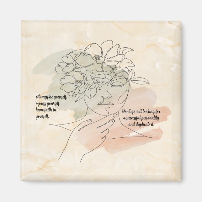 Sei immer du selbst magnet (Vorne)