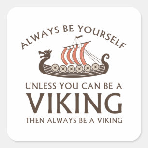 Sei immer du selbst quadratischer aufkleber