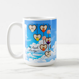 Sei Immer Freundlich Herz-Tasse Kaffeetasse