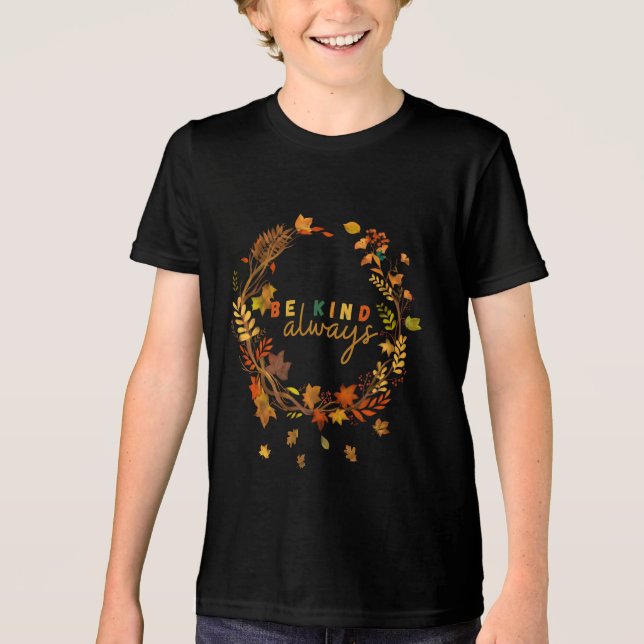 Sei immer gesund Männer Kinder Letter Motivierend Tri-Blend Shirt (Vorderseite)