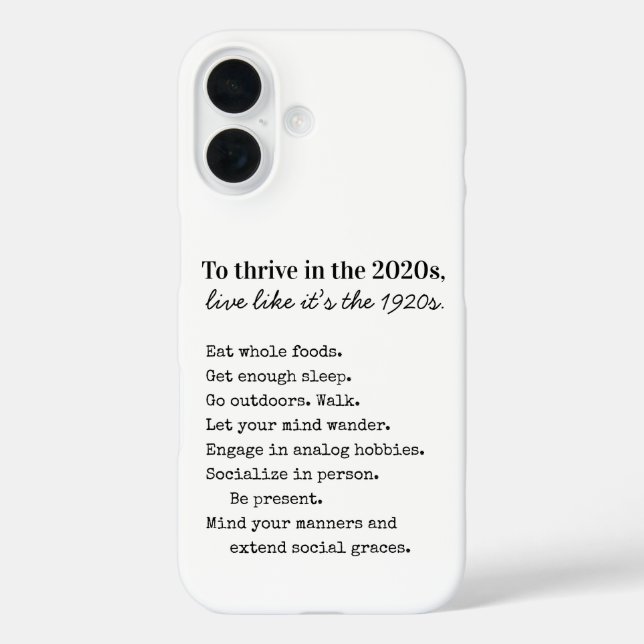 Sei intentional - erfolgreich sein im Jahr 2026 iPhone 16 Hülle (Rückseite)