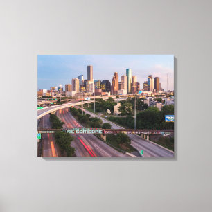 Sei jemand in Houston, Texas Leinwanddruck