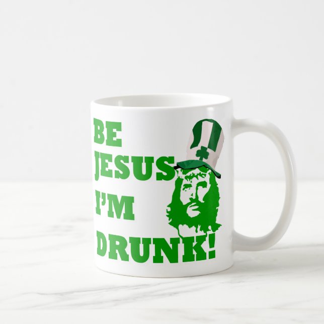 Sei Jesus i'm betrunken Kaffeetasse (Rechts)