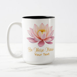 Sei jetzt Pastel Lotus Mindful Zweifarbige Tasse