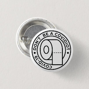 Sei kein Covidiot Button