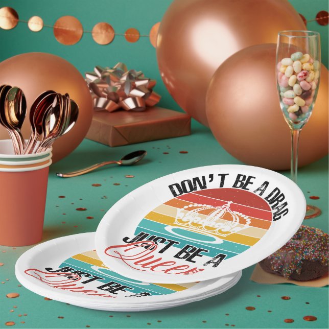 Sei kein Drag Paper-Teller Pappteller (Multi)