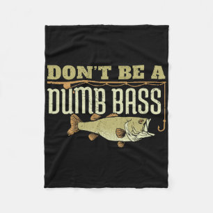 Sei kein dummer B Fishing Googan Pun  Fleecedecke