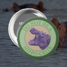 Sei kein Hippokrite - Lila Punny-Hippo
