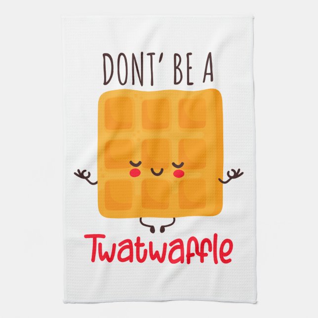 Sei kein Twatwaffel Geschirrtuch (Vertikal)
