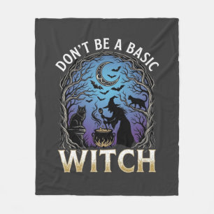 Sei keine einfache Hexe Halloween Kessel schwarze Fleecedecke