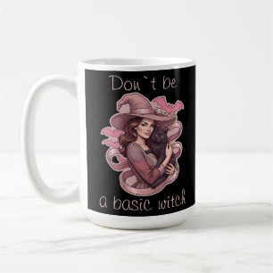 Sei keine einfache Hexe Rosa Fledermaus & schwarze Kaffeetasse