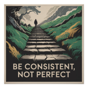 Sei konsequent, nicht perfekt poster
