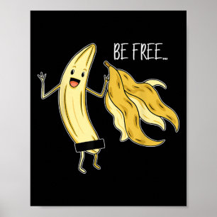 Sei kostenlos lustige Banana Grafik Fruit Lover Fr Poster