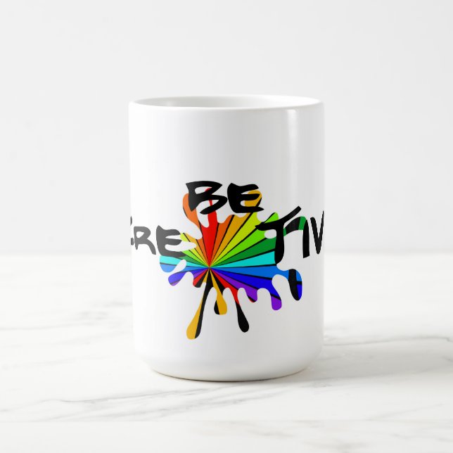 Sei kreativ kaffeetasse (Mittel)