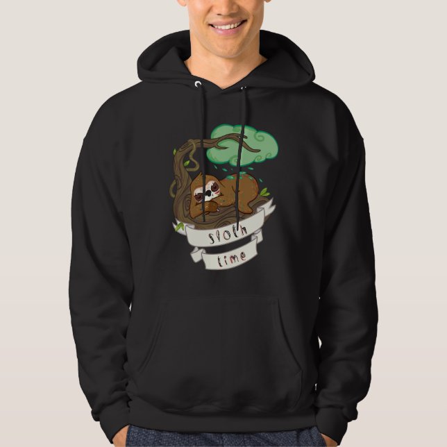 Sei lazy Be Sloth Hoodie (Vorderseite)