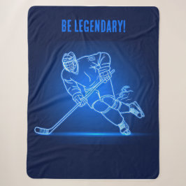 "Sei legendär" Hockey-Spieler-Sherpa-Decke Sherpadecke